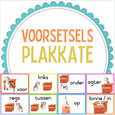 Voorsetsels plakkate