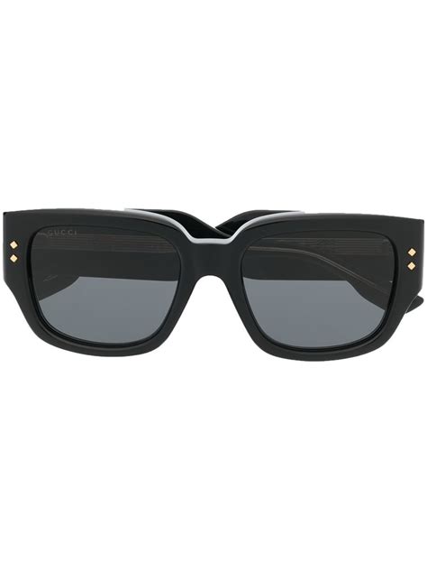 Gucci Eyewear Logo square-frame Sunglasses - Farfetch