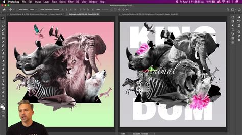 How to create a complex collage in Photoshop #PhotoshopMasterclass ...