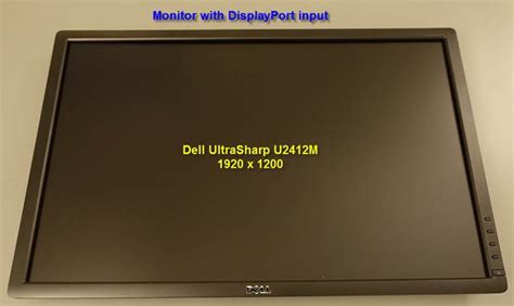 Monitor with a DisplayPort Input