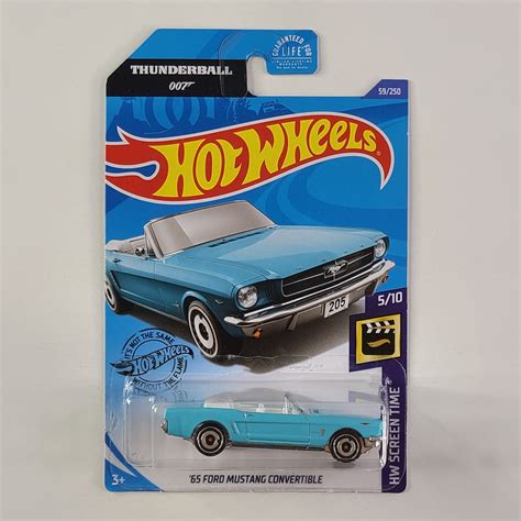 Hot Wheels - '65 Ford Mustang Convertible (Light Blue) – Throwback Collectibles