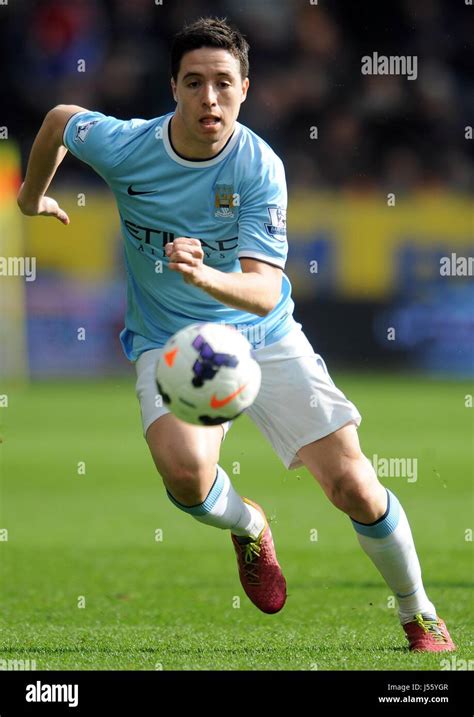 SAMIR NASRI MANCHESTER CITY FC MANCHESTER CITY FC KC STADIUM HULL ENGLAND 15 March 2014 Stock ...