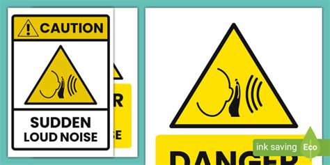 Noise Warning Sign Pack – Signs – Twinkl Resources