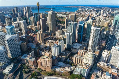 Aerial view of Sydney CBD | High-Quality Architecture Stock Photos ...