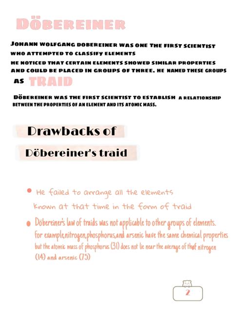 SOLUTION: Evolution of periodic table - Studypool