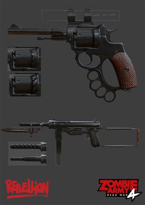 ArtStation - Zombie Army 4 DLC - Weapons , Bryn Williams | Zombie army ...