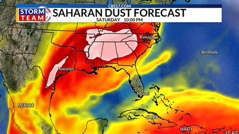 Sahara dust from Africa arrives in North Carolina this weekend | CBS 17