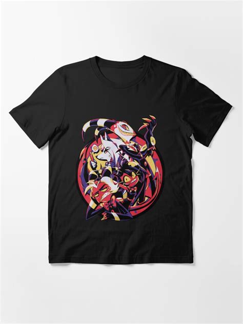 "Hazbin Hotel Merch Helluva Boss Group Essential T-Shirt.png" Essential ...