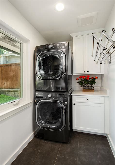 Stackable Washer And Dryer Laundry Room Ideas