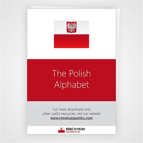 Download our free PDF on the Polish Alphabet | Polish alphabet, Learn ...