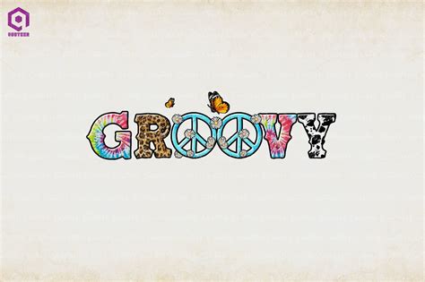 Groovy with Peace Signs Graphic by Quoteer · Creative Fabrica