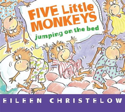 Five Little Monkeys Jumping On The Bed Board Book - Grandrabbit's Toys in Boulder, Colorado