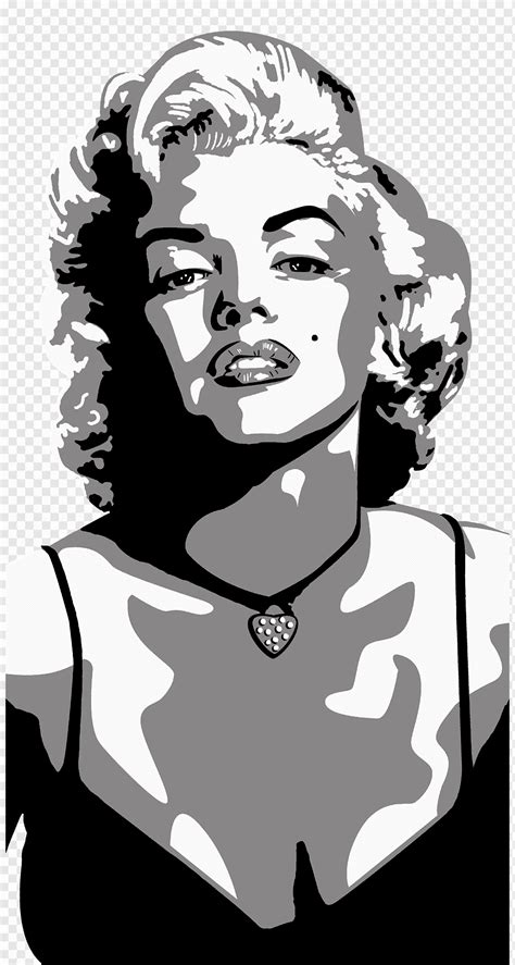 Marilyn Monroe Silhouette Drawing