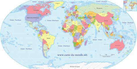 carte des pays du monde, la carte des pays du monde