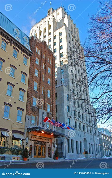 Clarendon Hotel and Edifice Price, Quebec, Canada Editorial Photo ...