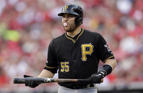 Pittsburgh Pirates' Russell Martin walks to the dugout after striking ...