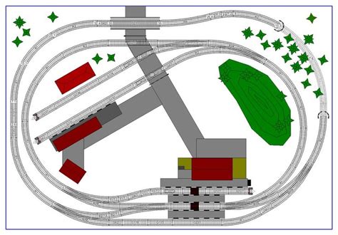 SCARM micro HO track plan 153x105cm 2D (click to enlarge) | Model trains, Ho train layouts ...