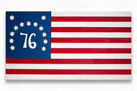 Bennington 1776 Wood Flag – Patriot Wood