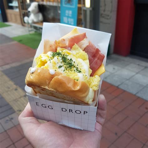 [I ate] a Korean "Premium Egg Sandwich." Bacon Double Cheese : food ...