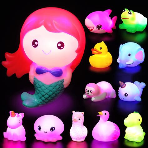 12 Packs Light-up Bath Toys-joyin