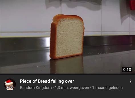 Video: *Piece of bread falling over* 1,3 million people: interesting ...