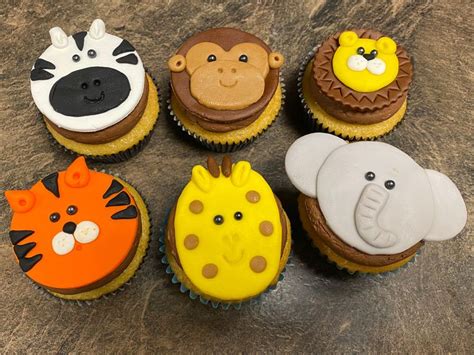 Animal cupcake toppers | Animal cupcakes, Cupcake toppers, Food