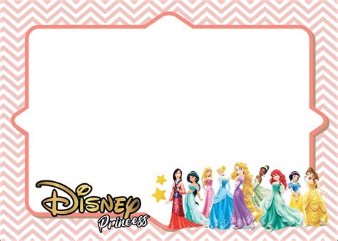 FREE Disney Princess ALL Party Supplies Templates - Drevio : Free And Printable Custom ...