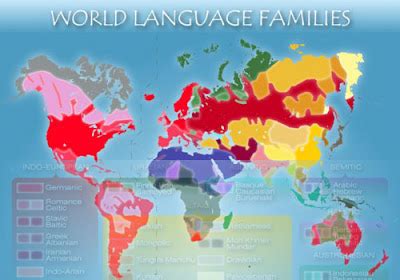 Tecnologías Web y Traducción: Mapa de las principales familias de lenguas