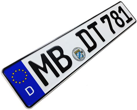 European German License Plate – ZPlates.com