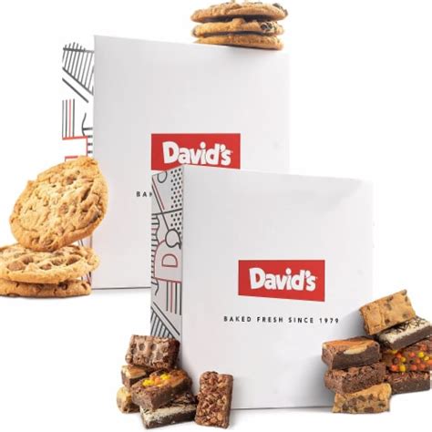 David's Cookies Assorted Cookies & Brownies Dessert Box Combo (1 of ...