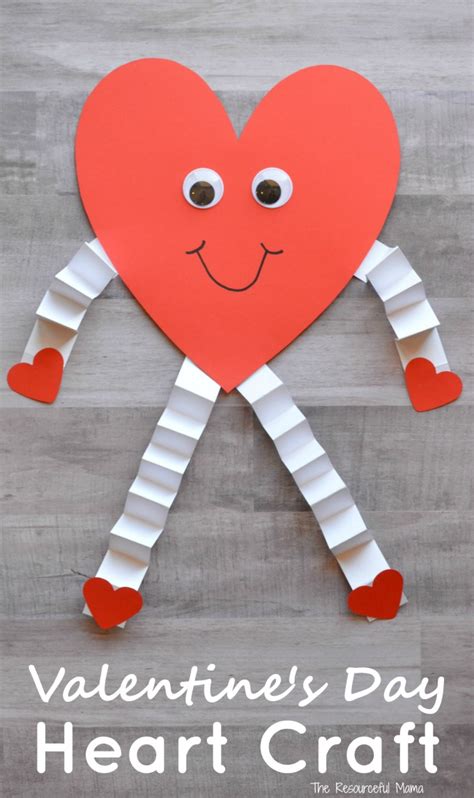 Valentine's Day Heart Craft for Kids - The Resourceful Mama