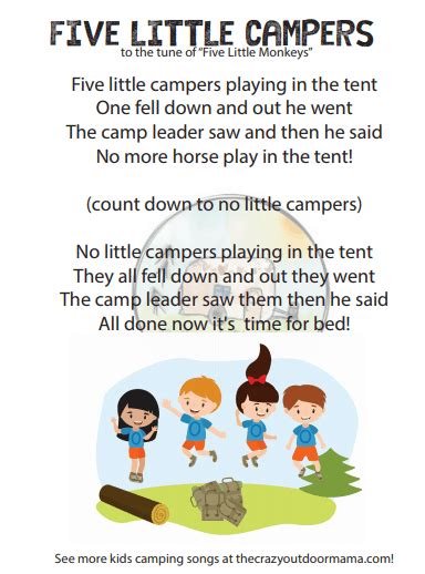 53 Favorite Family Campfire Songs [PDF Printables!] – The Crazy Outdoor Mama