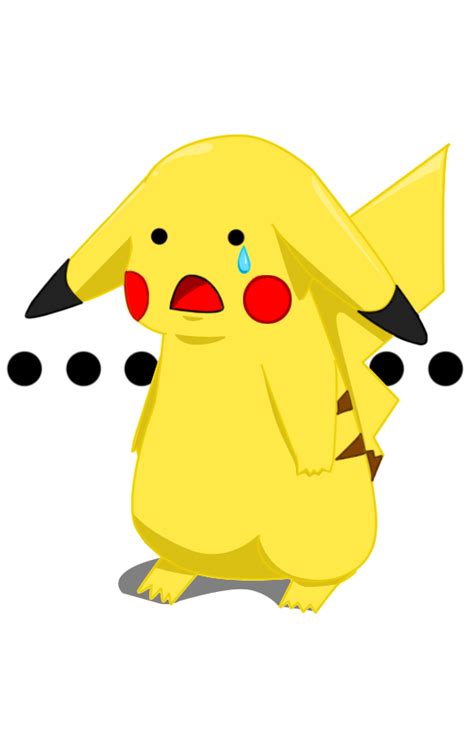 Sad Face Pikachu is Sad by ChibiIlliterate1 on DeviantArt