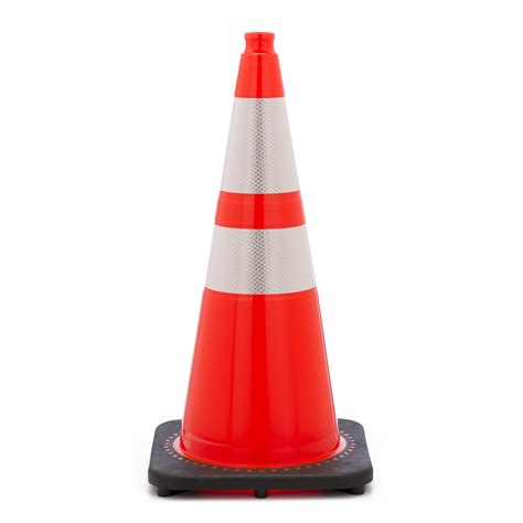 17721-128-7 28" 7lb Plain Orange Traffic Cone W/Reflective - Walmart.com