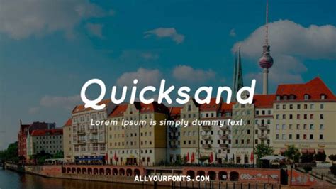 Quicksand Font Free Download - All Your Fonts