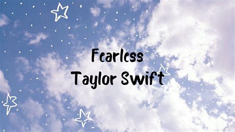 Taylor Swift - Fearless(Lyrics) - YouTube