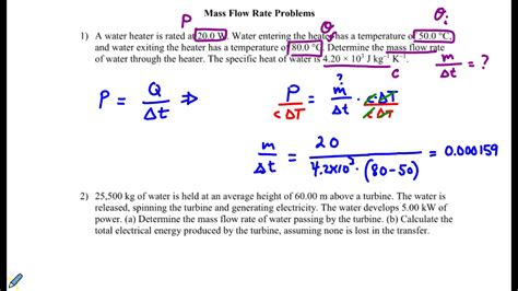 Mass Flow Rate - IB Physics - YouTube