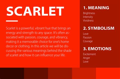 10 Meanings of Color Scarlet: Symbolizes Excitement and Confidence – CreativeBooster