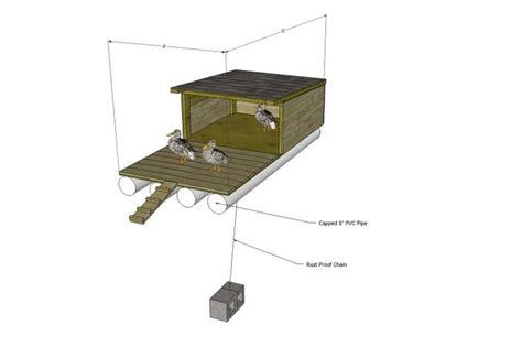 floating duck house | Duck house plans, Duck house, Duck house diy