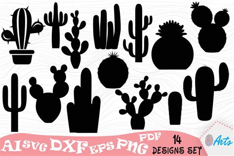 Cactus Silhouette Vector at Vectorified.com | Collection of Cactus Silhouette Vector free for ...