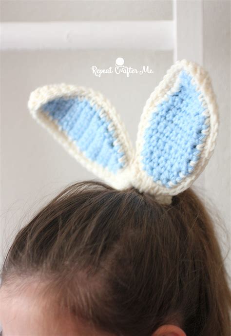 Crochet Bunny Ears - Repeat Crafter Me