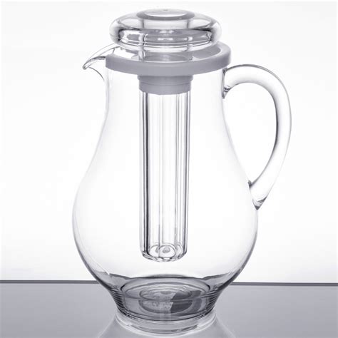 Tablecraft 328 96 oz. Plastic Pitcher with Ice Core