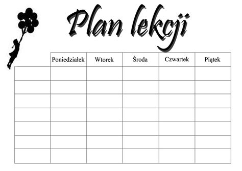 Plan Lekcji Anime