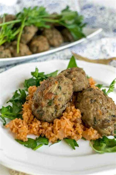 Healthier Cypriot Keftedes (Meatballs) with Bulgur - Baked Ambrosia