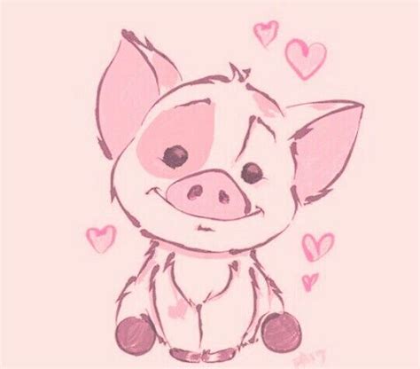 This would be a cute tattoo | Pig illustration, Pig art, Cute kawaii ...