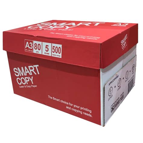 SMART COPY Paper A3, 80gsm, 500sheets/ream, White - Office Supplies ...