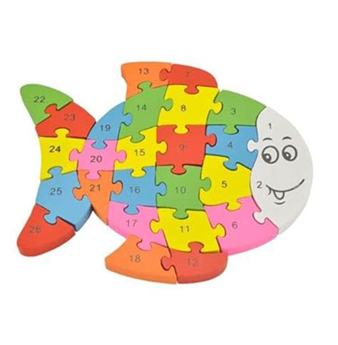 Wooden Fish Shaped Puzzle 3D | Educational Toy for Kids | Universal Wooden Toys