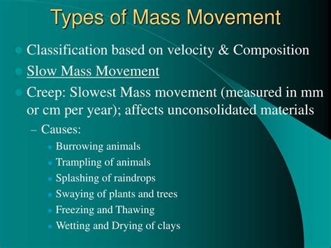 PPT - Chapter Thirteen Mass Movement PowerPoint Presentation, free download - ID:443585