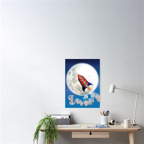 "red rocket" Poster by bartholomew | Redbubble