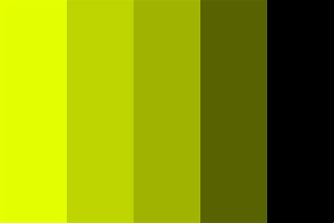 Reverse Monochromatic Yellow Color Palette